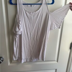 Maurices White Cold Shoulder Top